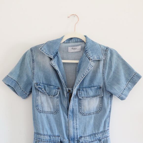 Kancan Paula Wide Leg Coveralls Denim Small - Picture 6 of 15